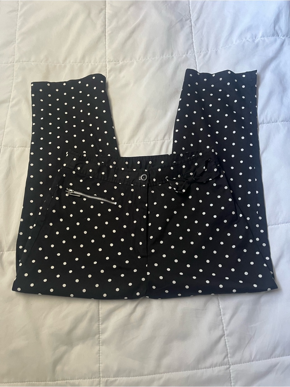 Black Polka Dot Pants